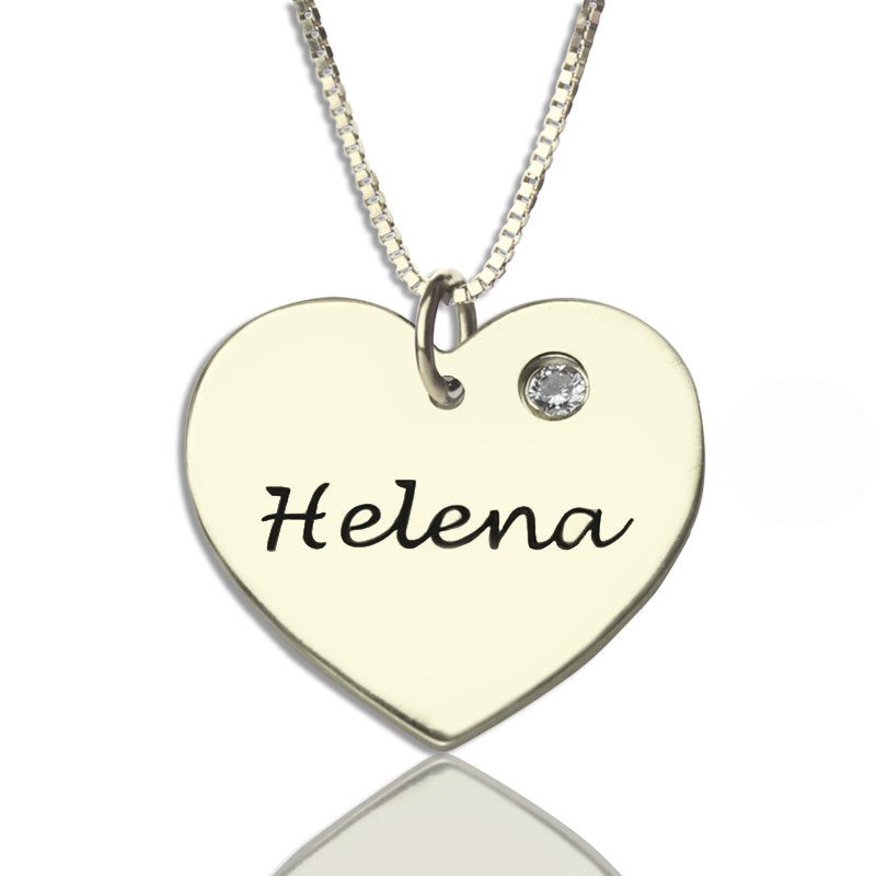 Collana a cuore personalizzata con Swarovski	