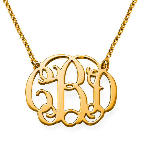 Celebrità monogram necklace